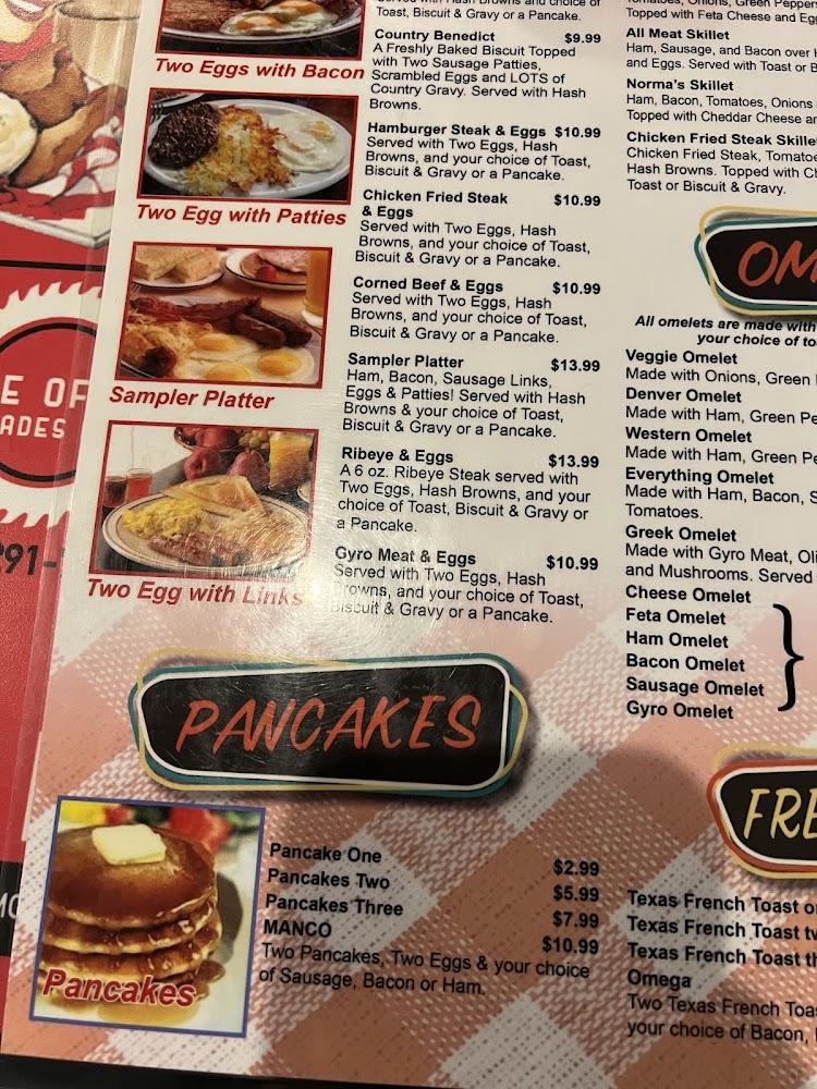 Norma's Diner Menu image 2